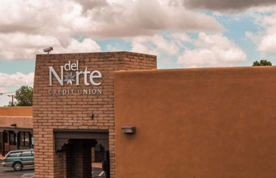 Exterior of DNCU branch at De Vargas in Santa Fe New Mexico