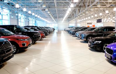 An automotive dealership.