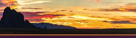 New Mexico Landscape At Dusk