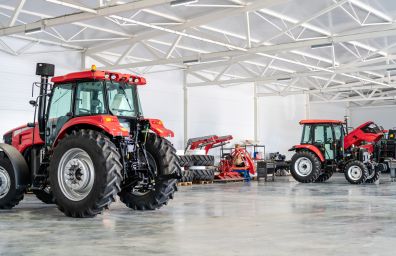 Tractors before work