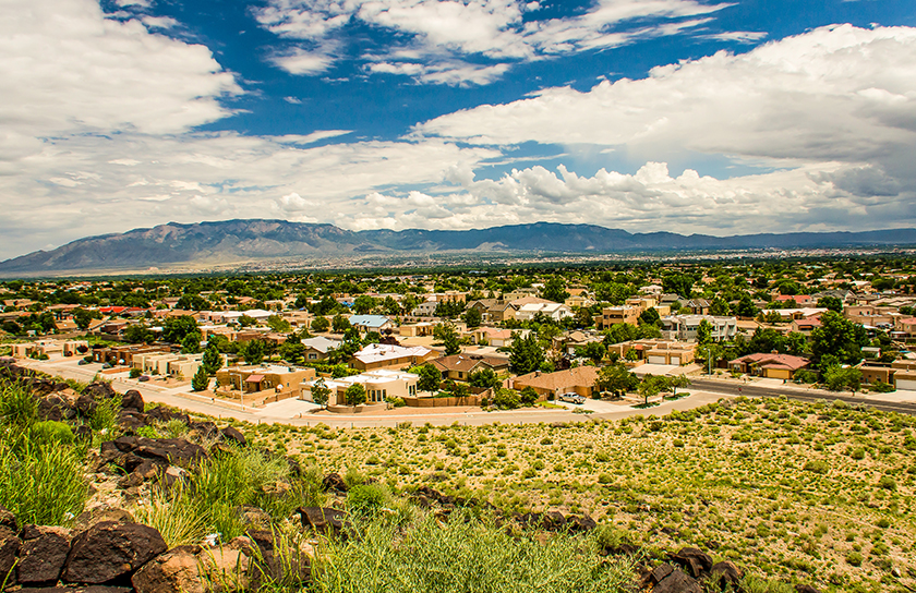 Neighborhood in rio rancho near petroglyph national monument